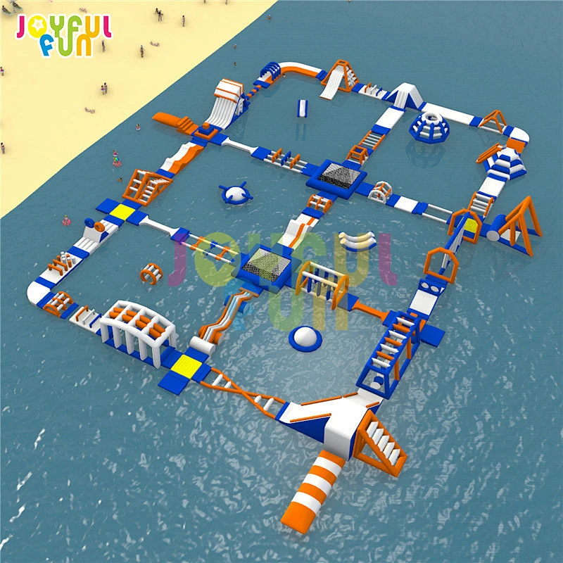 Joyful Fun Manufacturing Outdoor Big Inflatable Floating Water Park for Kids and Adults
