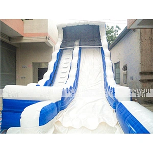 Custom inflatable water slide slide sipper with small water pool for sale