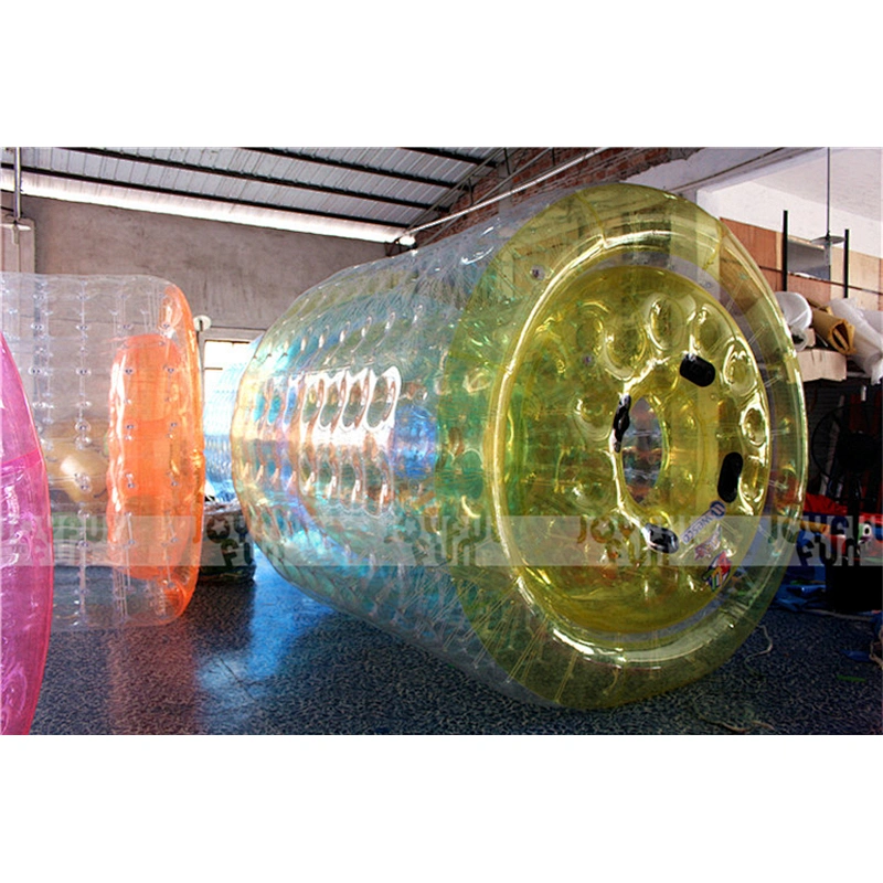 China manufacturer produced inflatable water walking roller inflatable wheel game for events