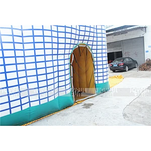 Hot Selling Outdoor Playground Equipment Rock Marble Inflatable Playground with Big Slide for Sale