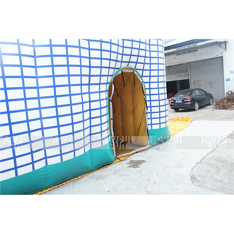 Hot Selling Outdoor Playground Equipment Rock Marble Inflatable Playground with Big Slide for Sale