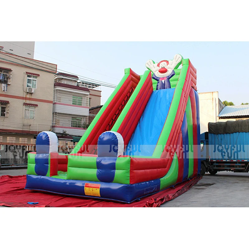 Commercial large inflatable dry slide giant inflatable jumping bouncer game for kids and adults