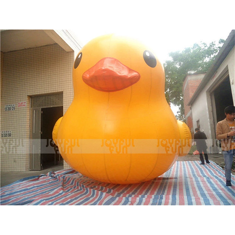 Chinese supplier inflatable advertising big yellow rubber duck of stuffed animal