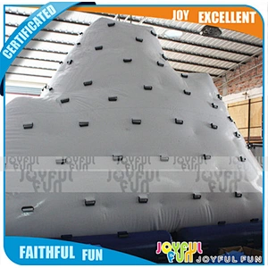 Funny hot sale Aqua water game inflatable iceberg, climbing mountain ice berg, inflatable water island toys for adult