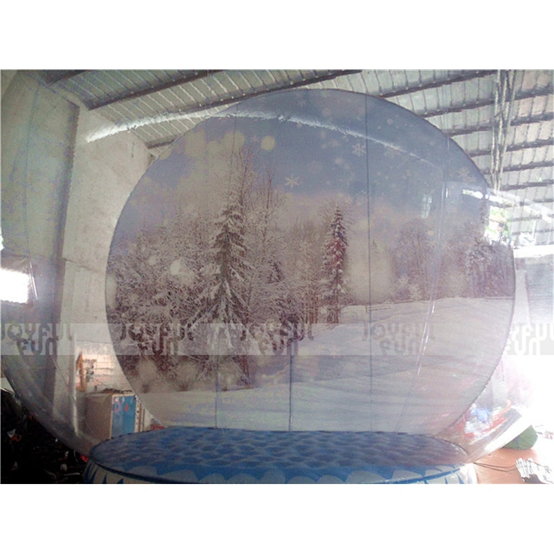 6m good quality Christmas snow ball Inflatable plastic snow ball with zipper