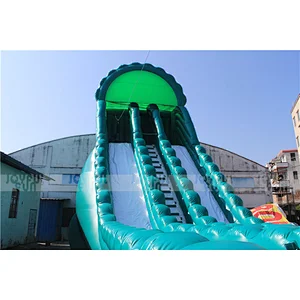 Best quality durable large inflatable zip line slide inflatable huge sport interactive game for sale