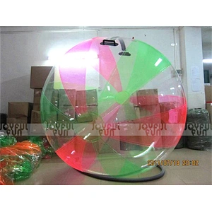 Colorful Bar by custom pattern inflatable water walking ball with big flower pateern color bar for sale
