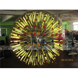 Customize inflatable rolling fluorescence zorb ball inflatable for sale
