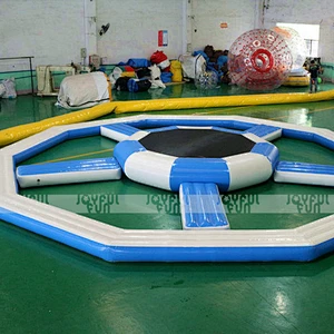 Profession Supplier High Quality Outdoor Water Island Used Commercial Giant Inflatable Water Island in Water Play Equipment