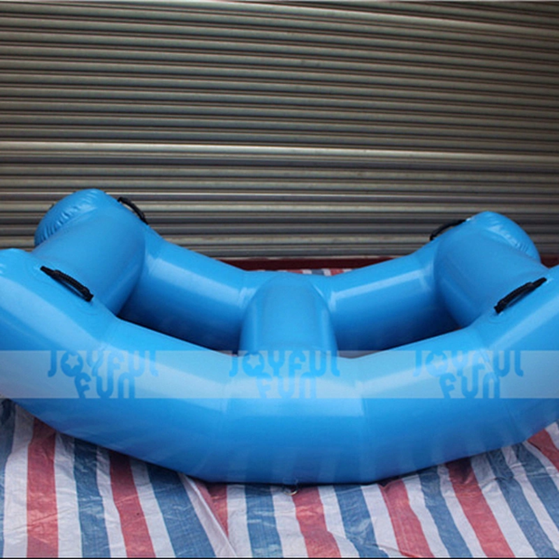 2017 Good Quality Inflatable kid's size See Saw Inflatable bridged chain See Saw model big tube frame saw for sale