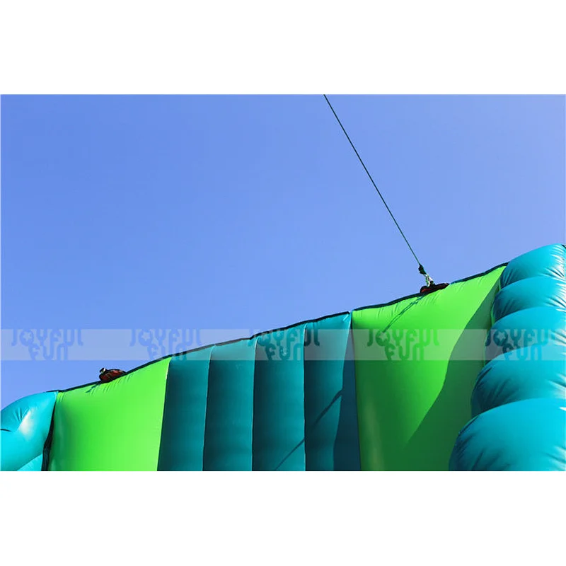High Quality Joyful Fun Factory Inflatable Amazon Jungle Zip Line Crazy Game