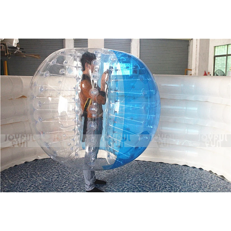 Stitching color hot sale inflatable bumper PVC bubble game ball outdoor game ball