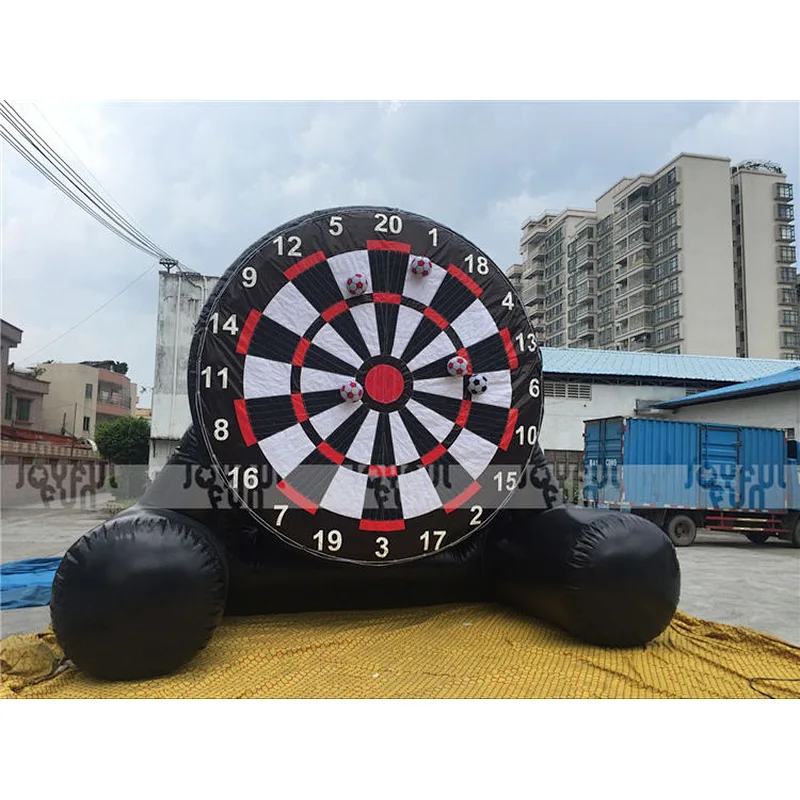 2021 Commercial customize adults and kids inflatable interesting game  inflatable football soccer dart