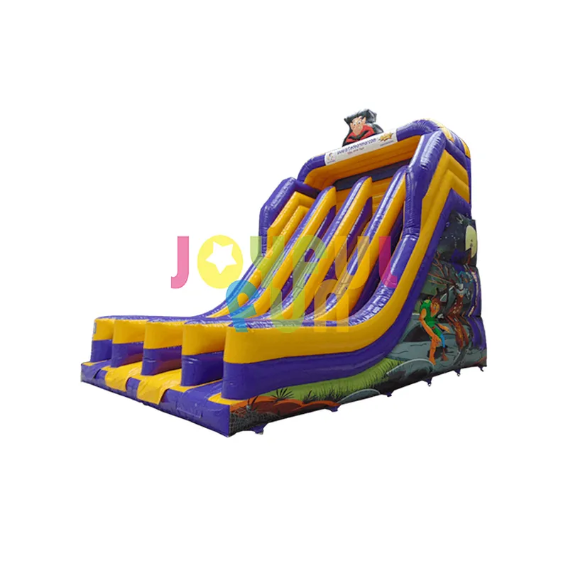 2021 factory hot Inflatable double glazed aluminum sliding outdoor drawing inflatable bouncer slide