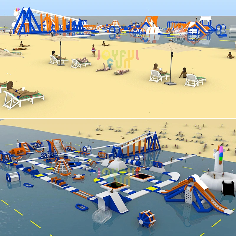 2021 JOYFUL FUN Commercial Large Adult Water Games Amusement Floating Inflatable Water Park