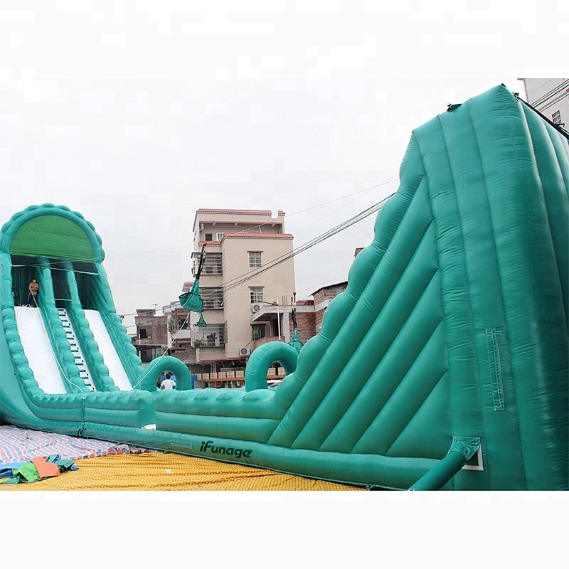 High Quality Joyful Fun Factory Inflatable Amazon Jungle Zip Line Crazy Game