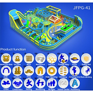 Professional OEM Customized Theme Park Commercial Indoor Outdoor Large Inflatable Park