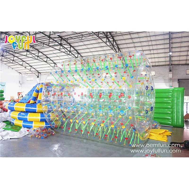 Factory Direct LED and Reflective Roller Outdoor Used Commercial Inflatable Water Roller for Sale