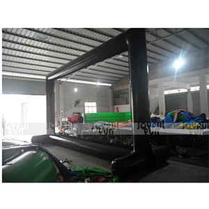 7 m Customized color good plastic Inflatable ball frame black inflatable outdoor soccer frame for adult