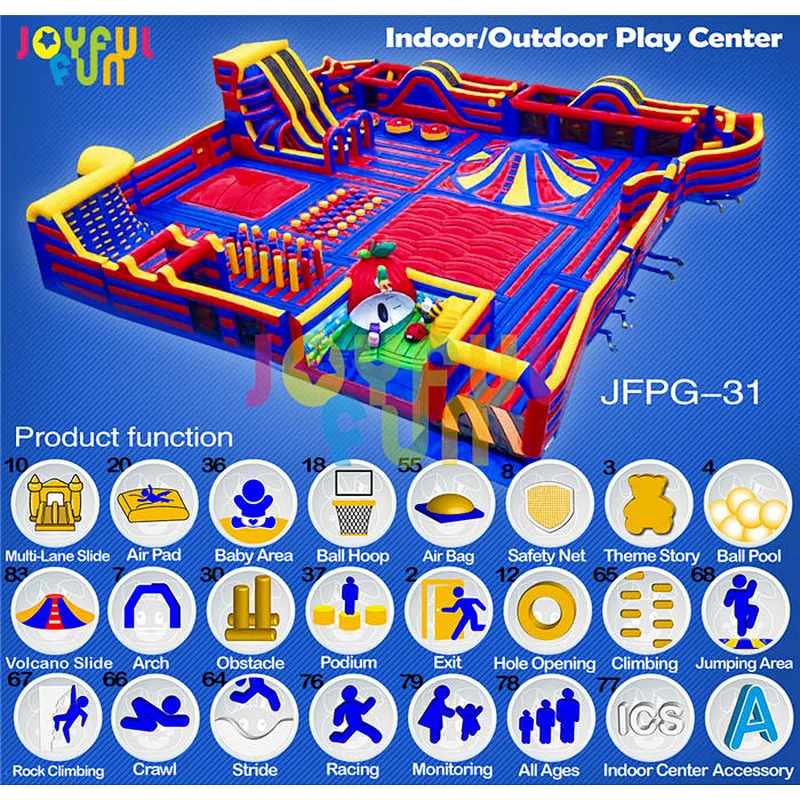 Factory NEW 2020 Customize Sports Adventure Challenge Indoor Outdoor Adult Inflatable Playground Inflatable Theme Park for Sale