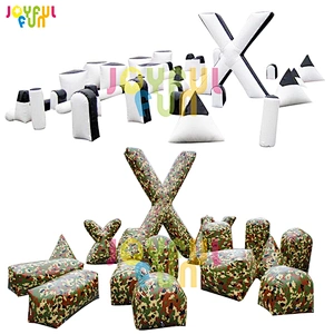 2021 hot sale factory high quality commercial wholesale air paintball inflatable bunkers