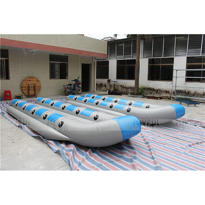 10 seats double tube inflatable funny flying banana boat for events or water games