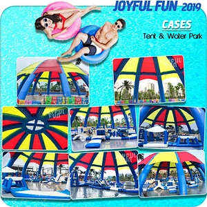 Small medium size cheap outdoor commercial inflatable floating water park equipment price