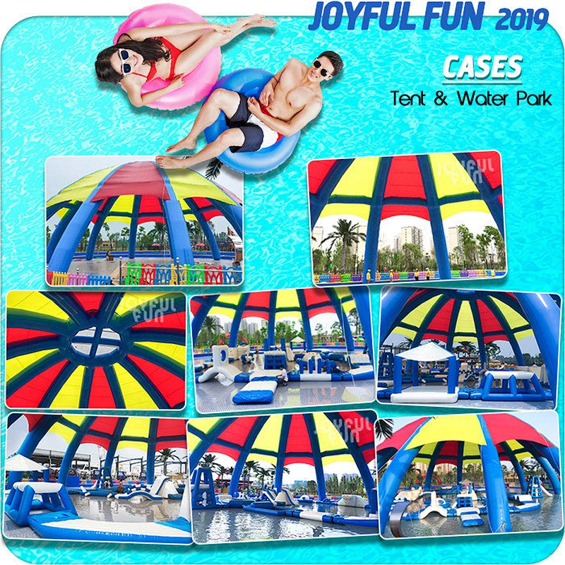 Small medium size cheap outdoor commercial inflatable floating water park equipment price