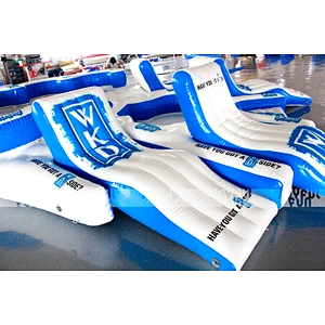 China Professional Supplier High quality  PVC  Inflatable Floating Water Island Climbing Tower Slide