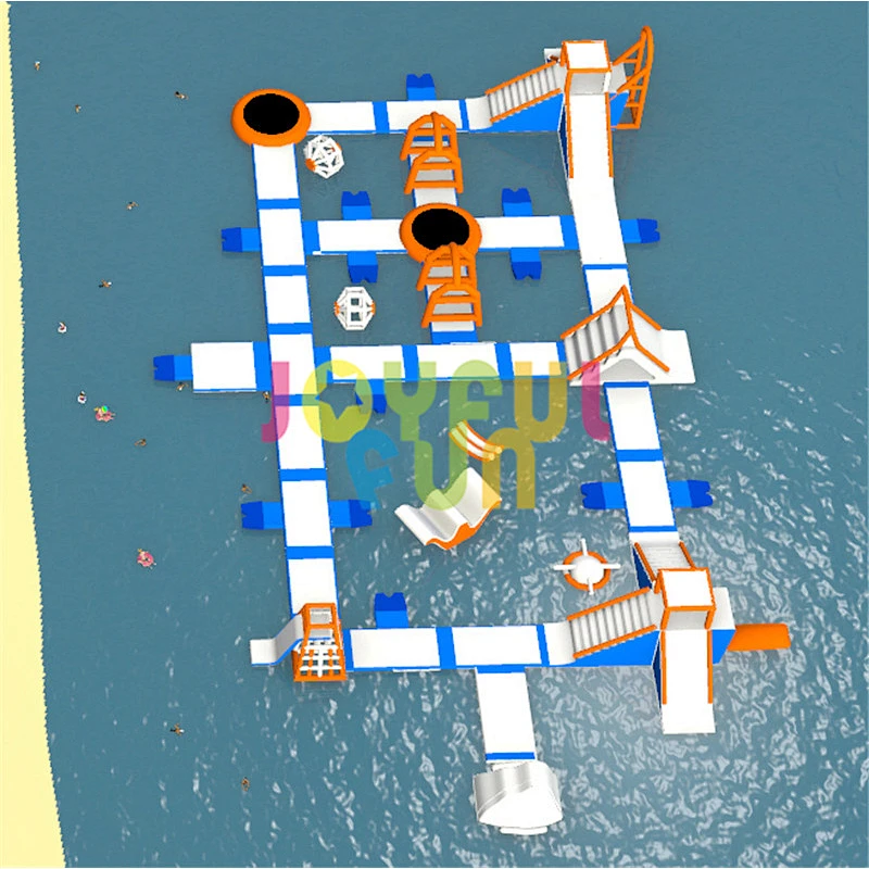 Joyful Fun Manufacturing Outdoor Big Inflatable Floating Water Park for Kids and Adults