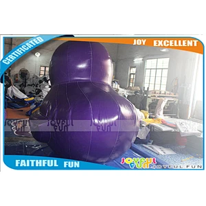 2017 welding giant inflatable tire advertising cartoon of purple duck