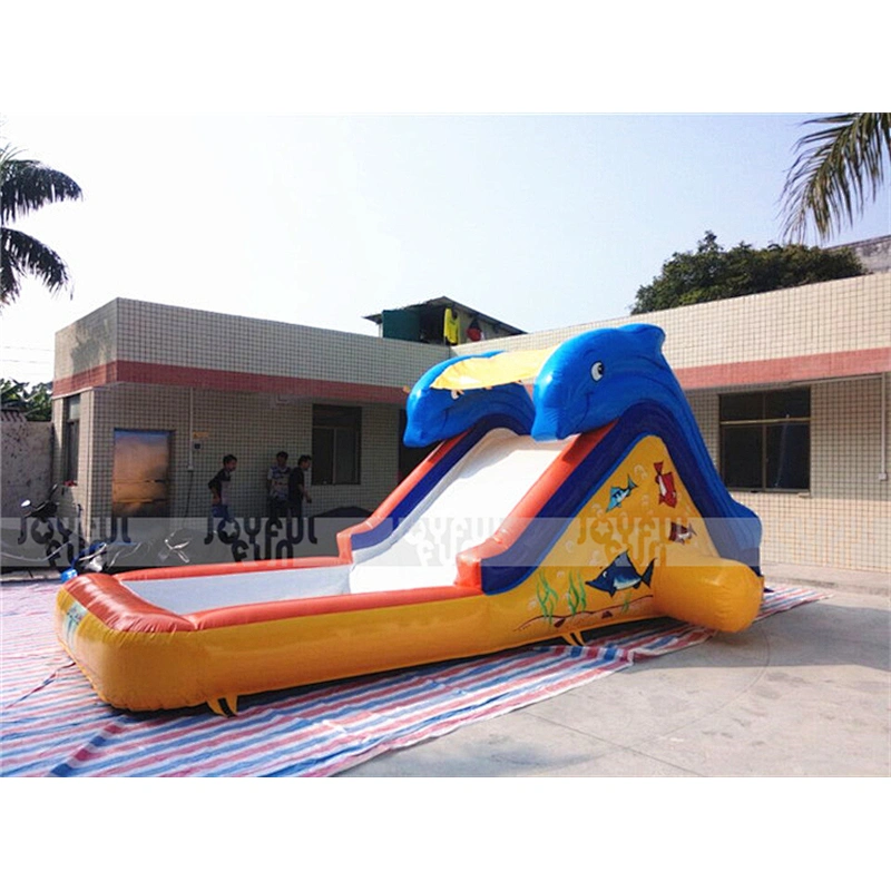 China factory giant inflatable water slide with landing for adult, inflatable amusement park inflatable slide for theme park