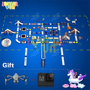 12-Year Factory manufactures commercial good price adult large water slide floating aqua inflatable water park equipment
