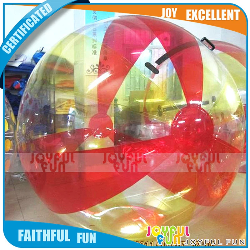 Colorful Bar by custom pattern inflatable water walking ball with big flower pateern color bar for sale