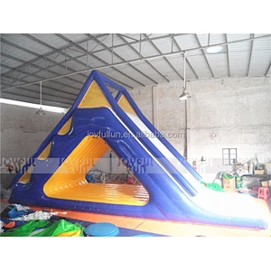 Large water toys inflatable floating climbing water slides for swimming pool