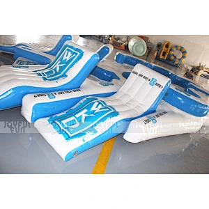 Factory new design good quality inflatable water floating sofa big water combo with cheap price