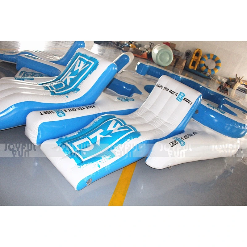 Factory new design good quality inflatable water floating sofa big water combo with cheap price