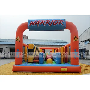 Alibaba Export Sports Items List Colorful Inflatable Obstacle Courses for Sale