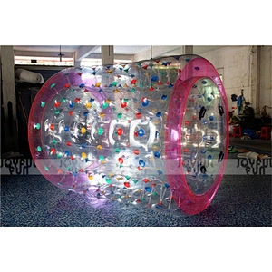 New design commercial products inflatable toys colourful roller wheel funny game for sale