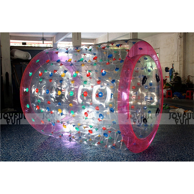 New design commercial products inflatable toys colourful roller wheel funny game for sale