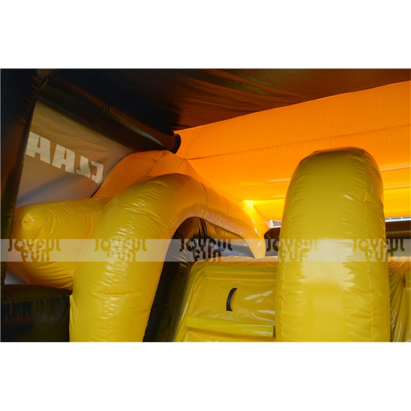 Best quality blower inflatable combo bouncer house Forklift truck design for kids and adults
