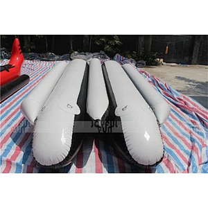 Professional factory price inflatable banana boat double line seats inflatable floating game for sale