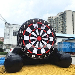 2021 Commercial customize adults and kids inflatable interesting game  inflatable football soccer dart