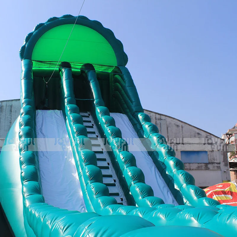 New Design Popular 30*8*12.3m Inflatable Giant Slide Zip Line