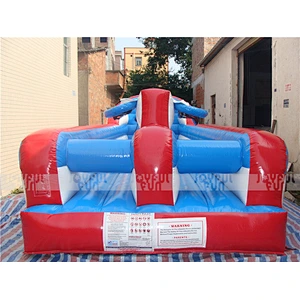 Inflatable Sport Game Inflatable Bungee Run Equipment with Shooting Basket