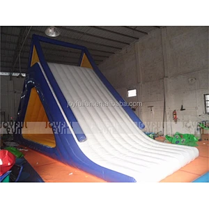 Large water toys inflatable floating climbing water slides for swimming pool