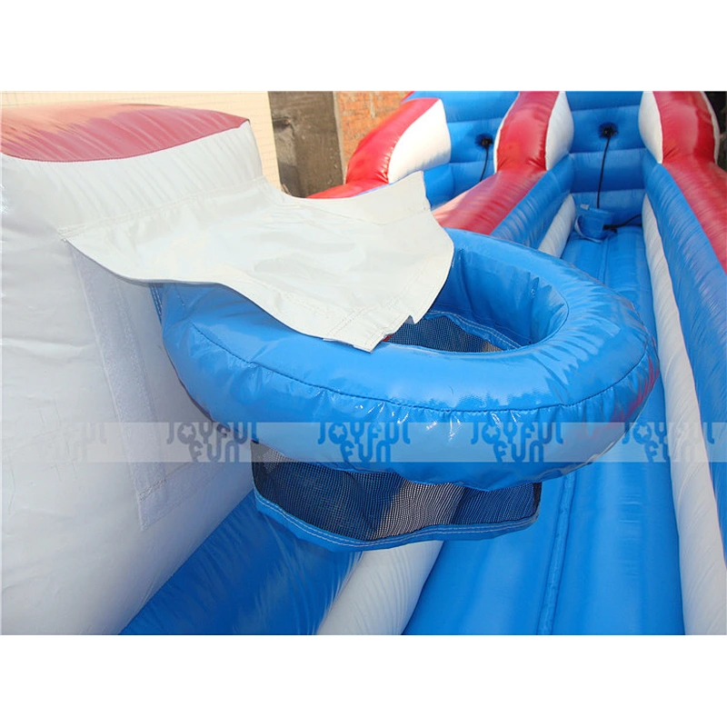 Inflatable Sport Game Inflatable Bungee Run Equipment with Shooting Basket