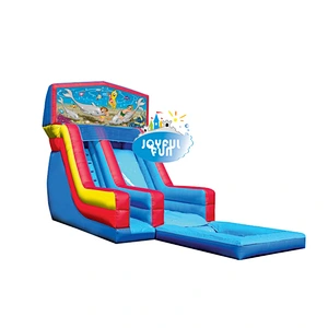Hot Commercial Inflatable wet Slide for adult and kids outdoor park inflatable jumping slide with custom size