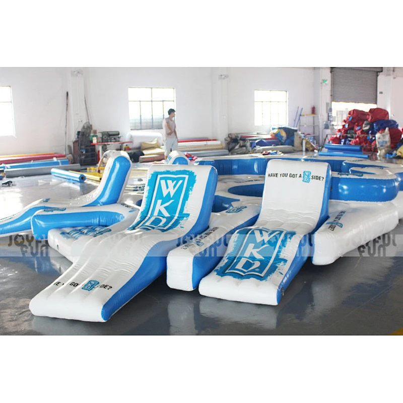 Factory Direct Prices Water Floating Island Water Chair Cheap Inflatable Water Park Equipment for Sale