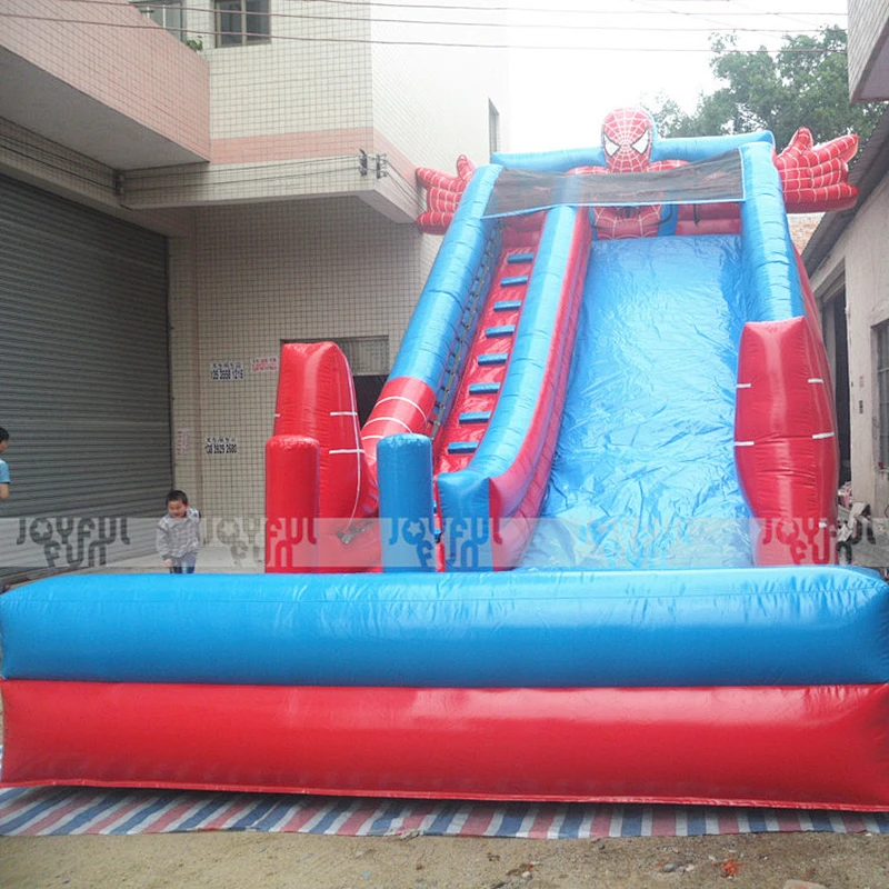 Commercial used inflatable slide 8 m long customized color adult factory price slip slides